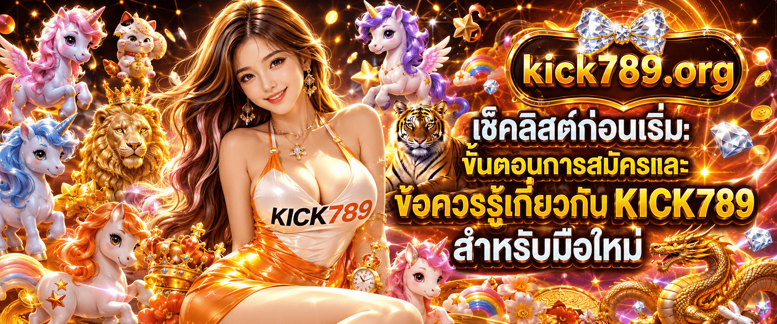 คู่มือเช็คลิสต์ขั้นตอนการสมัครสมาชิก KICK789 สล็อตออนไลน์ สำหรับมือใหม่ใช้งานง่าย อัปเดตล่าสุดสิงหาคม 2026